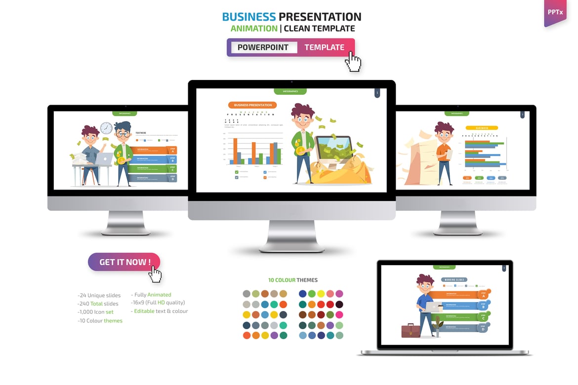 Template Powerpoint Presentasi Bisnis yang Menarik dan Profesional