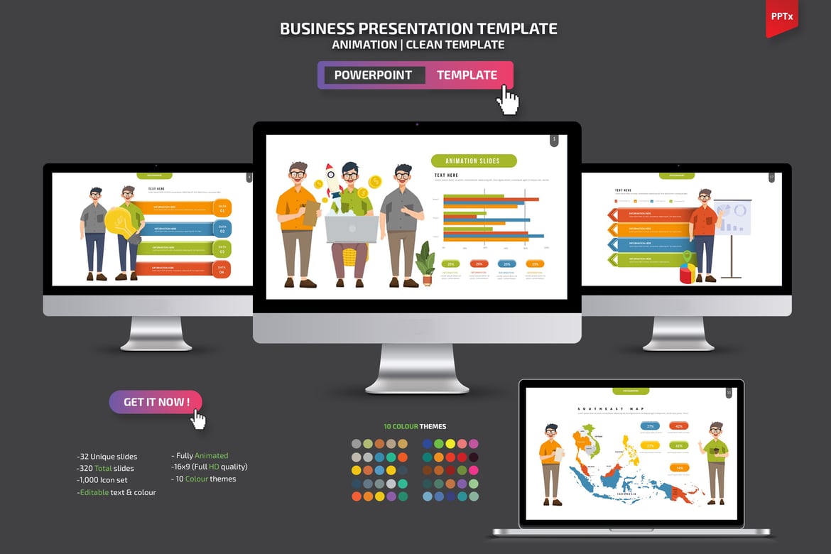 Template Powerpoint Presentasi Bisnis yang Menarik dan Profesional