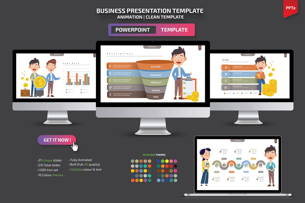 Template Powerpoint Presentasi Bisnis yang Menarik dan Profesional