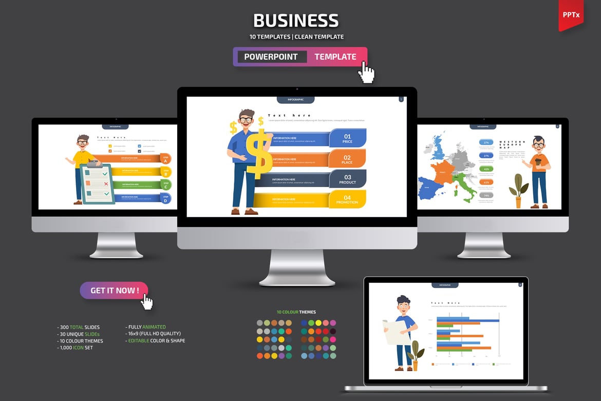 Template Powerpoint Presentasi Bisnis yang Menarik dan Profesional