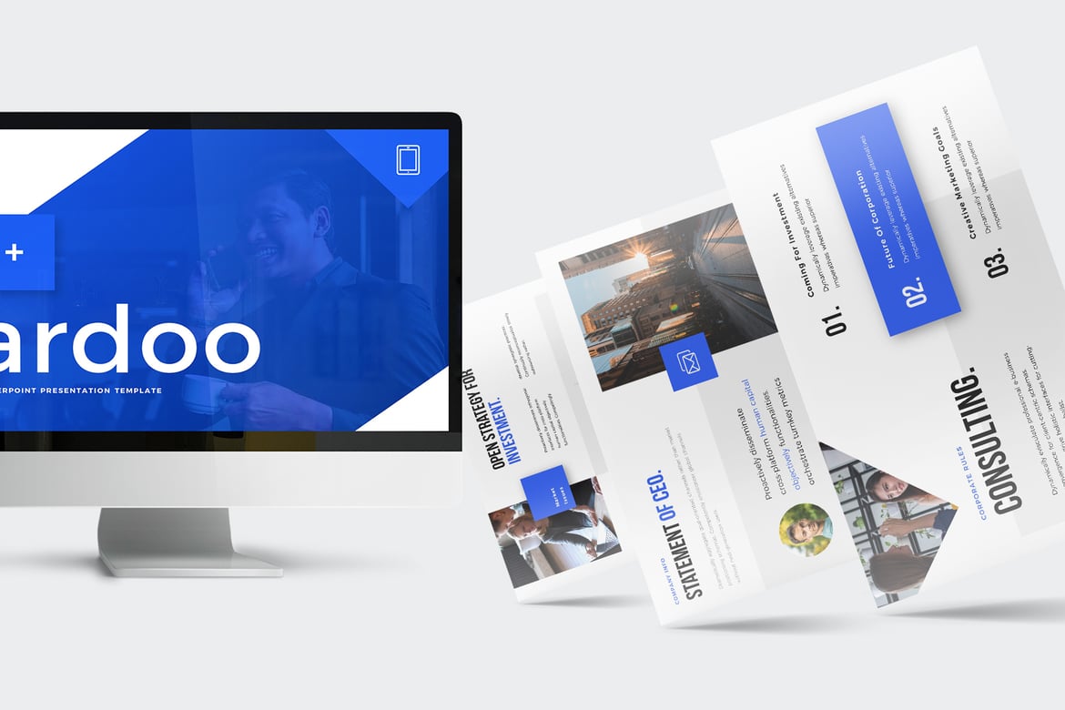 Template PowerPoint Presentasi Bisnis Profesional