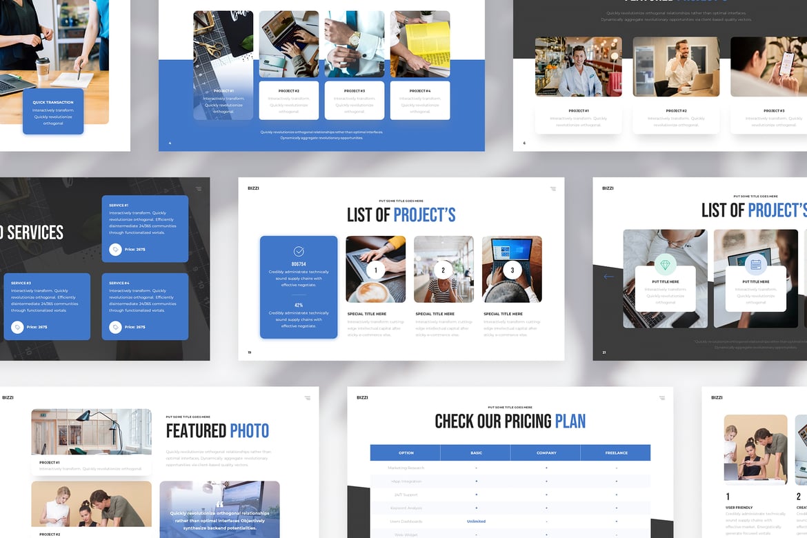 Template PowerPoint Bisnis Modern dan Profesional