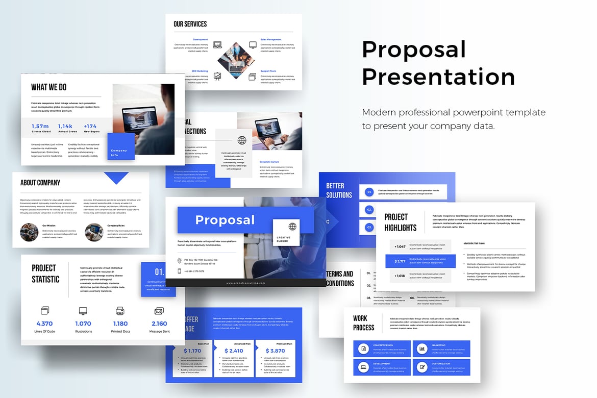 Template PowerPoint Presentasi Bisnis yang Menarik dan Profesional