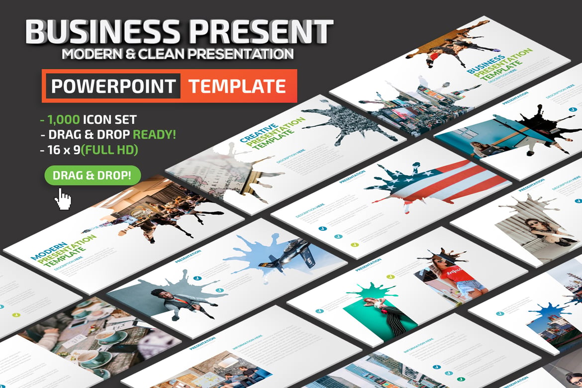 Template Presentasi Powerpoint Bisnis yang Menarik