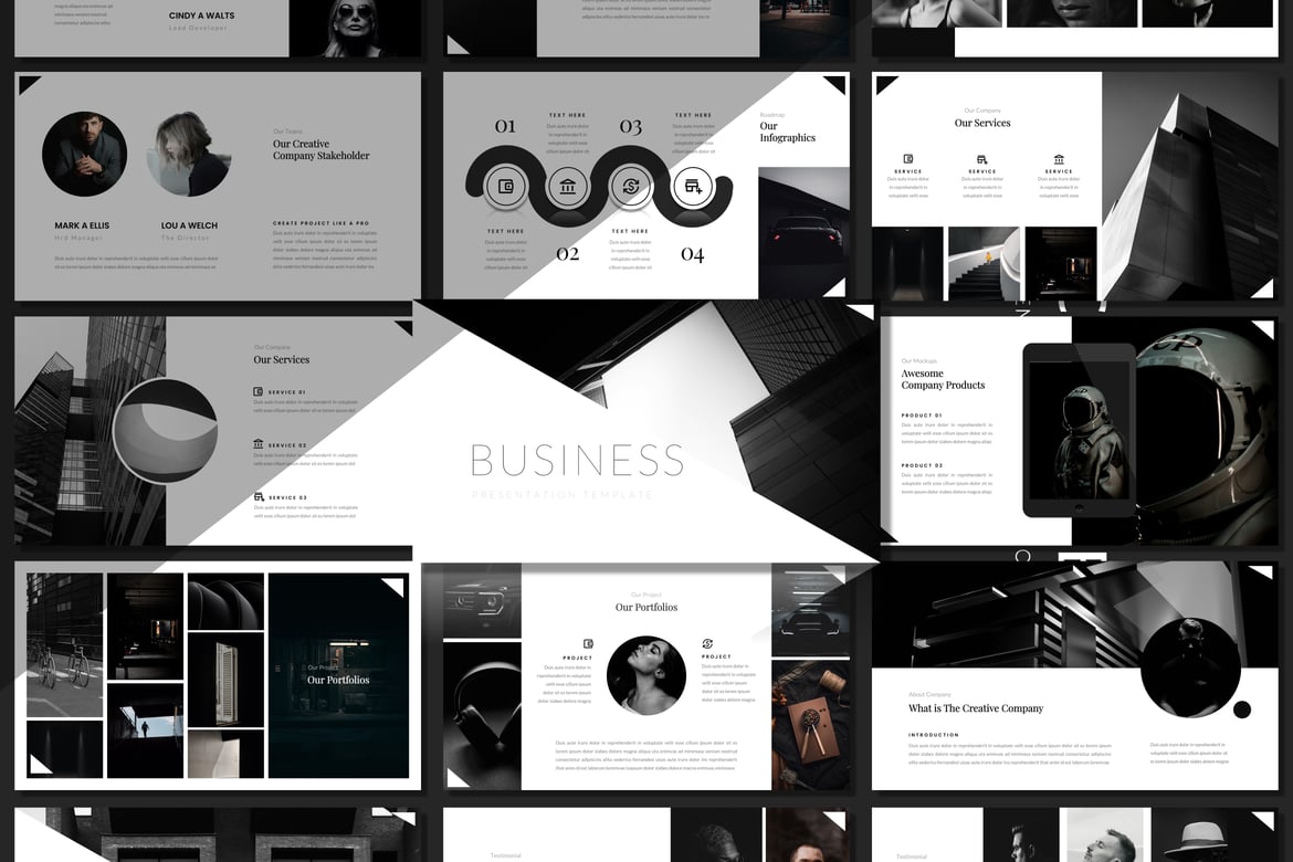 Template PowerPoint Bisnis yang Elegan dan Modern