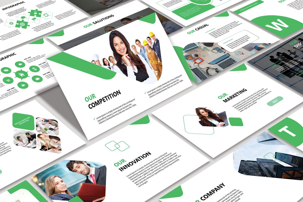 Template PowerPoint Bisnis Modern dan Kreatif