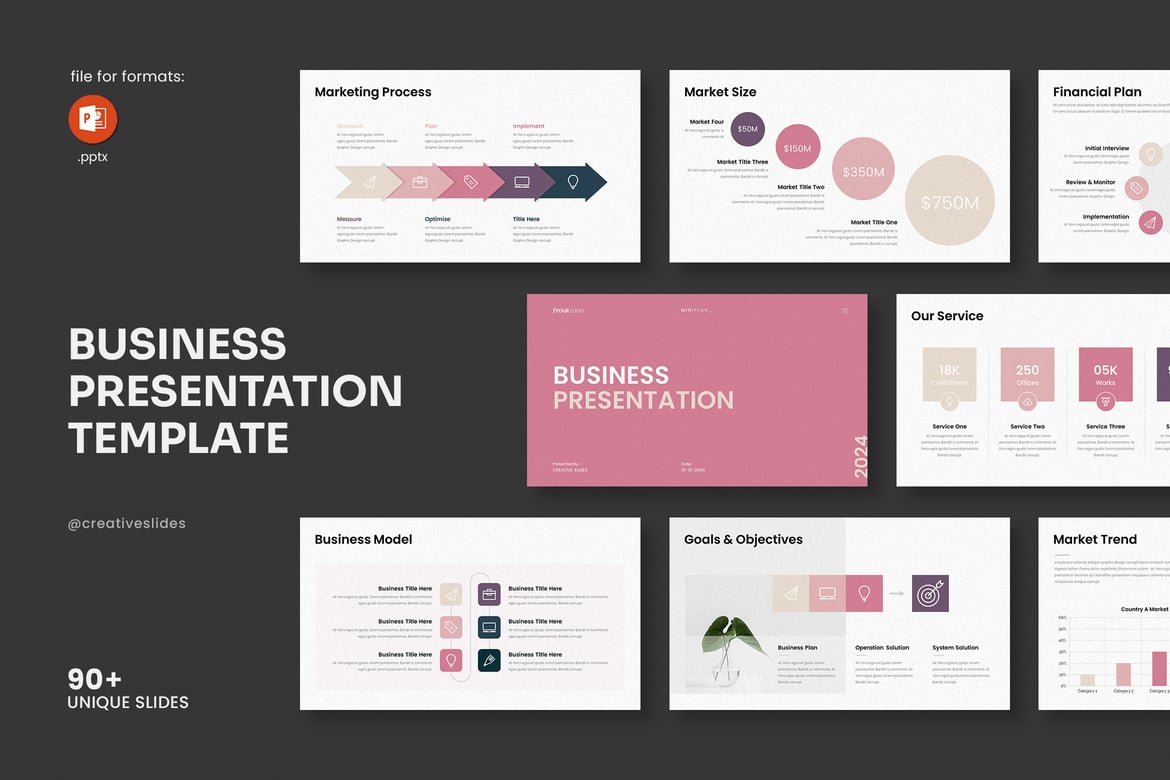 Template PowerPoint Bisnis Profesional