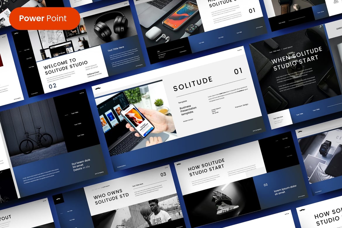 Template Presentasi PowerPoint Bisnis Modern