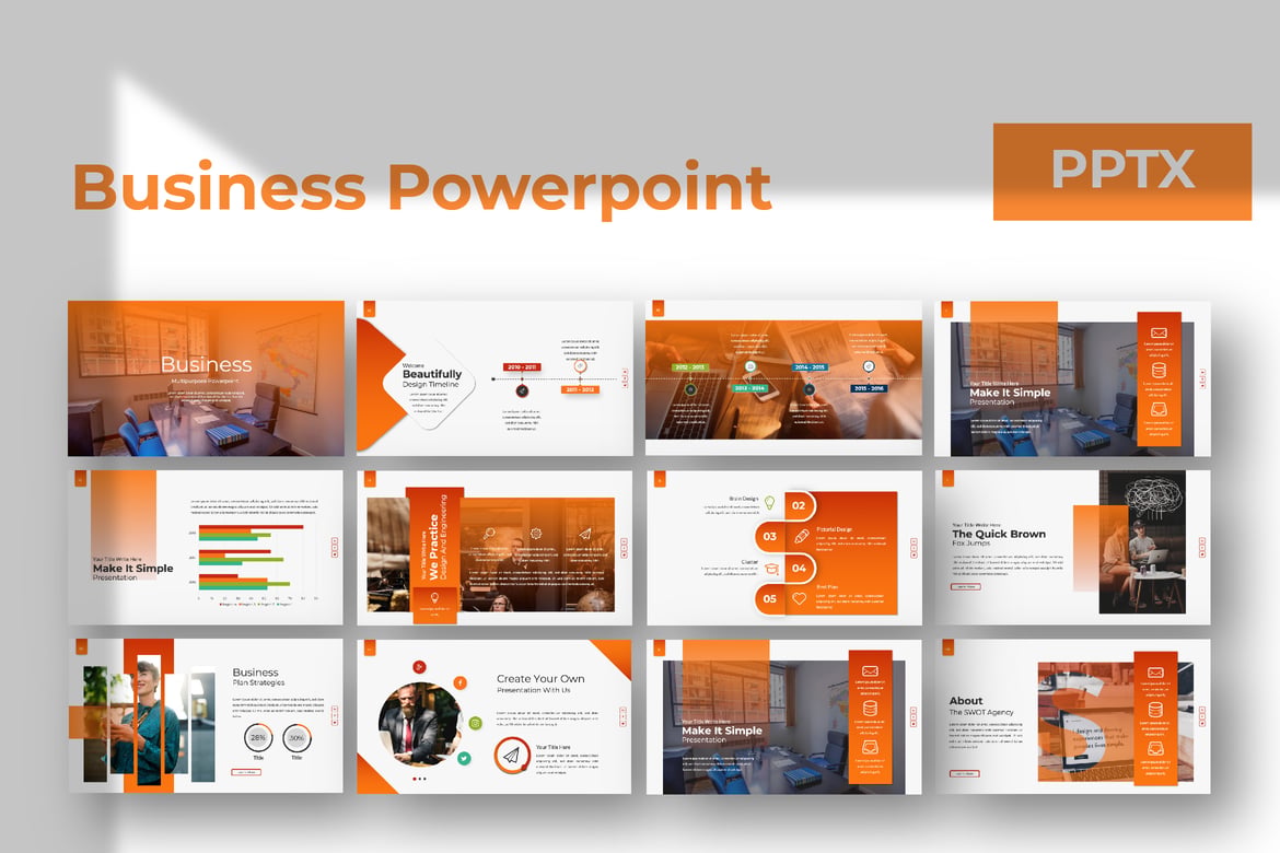 Template Powerpoint Bisnis yang Modern dan Serbaguna