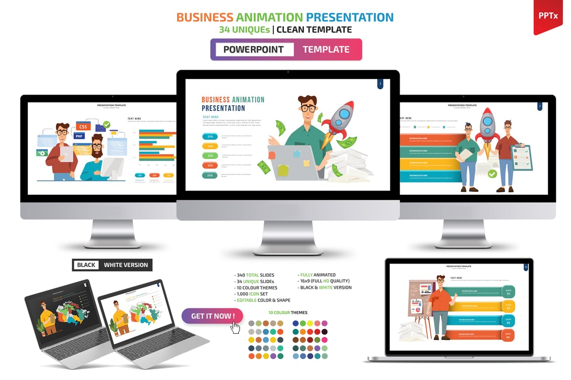 Template Powerpoint Presentasi Bisnis yang Menarik dan Profesional