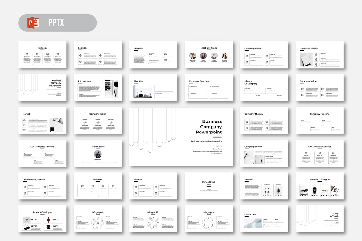 Template PowerPoint Presentasi Bisnis yang Menarik dan Profesional
