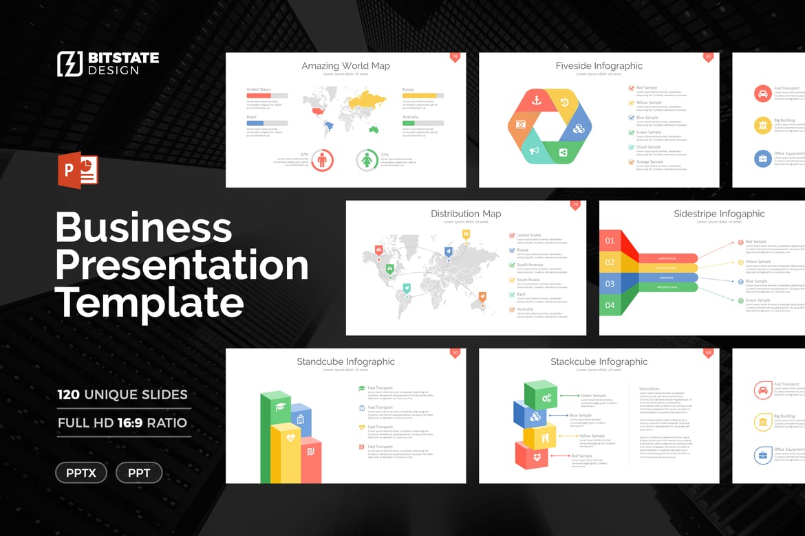 Template PowerPoint Presentasi Bisnis Profesional