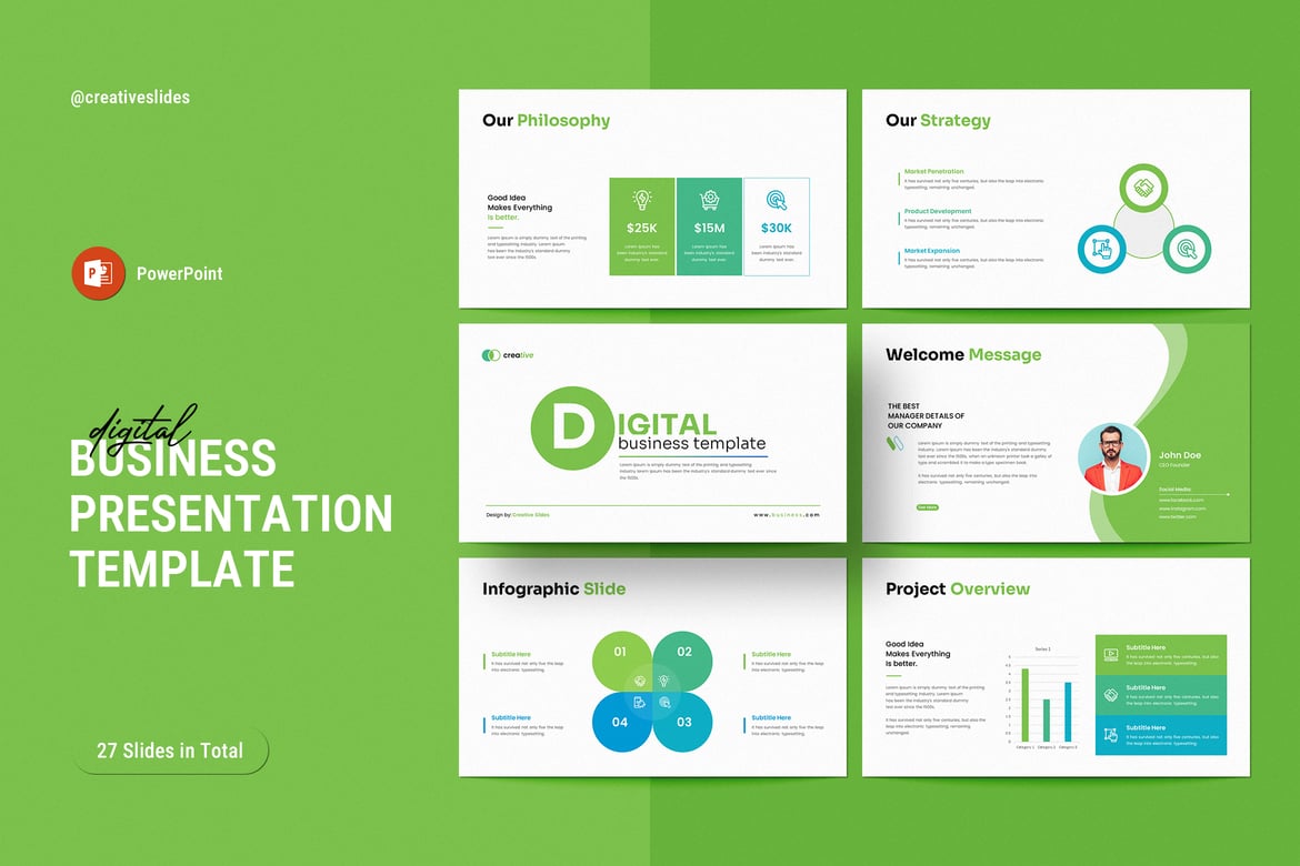 Template PowerPoint Presentasi Bisnis yang Profesional dan Menarik