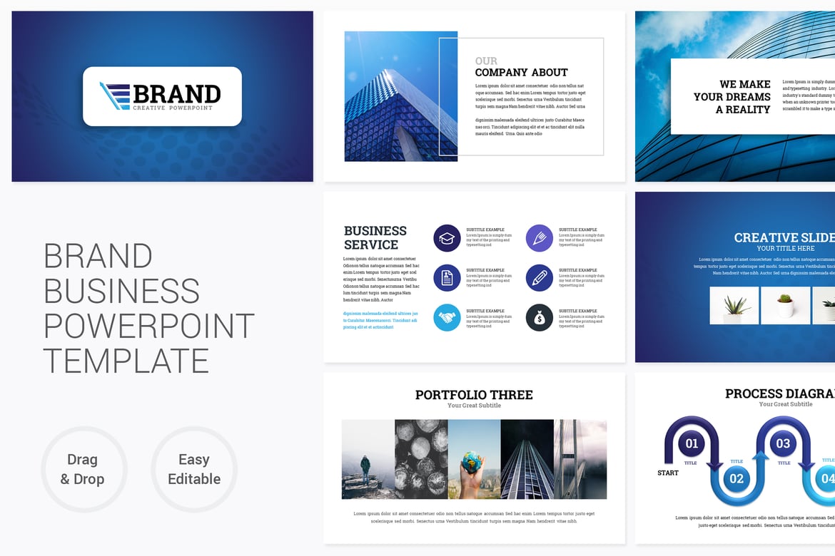 Template PowerPoint Presentasi Bisnis yang Menarik dan Modern