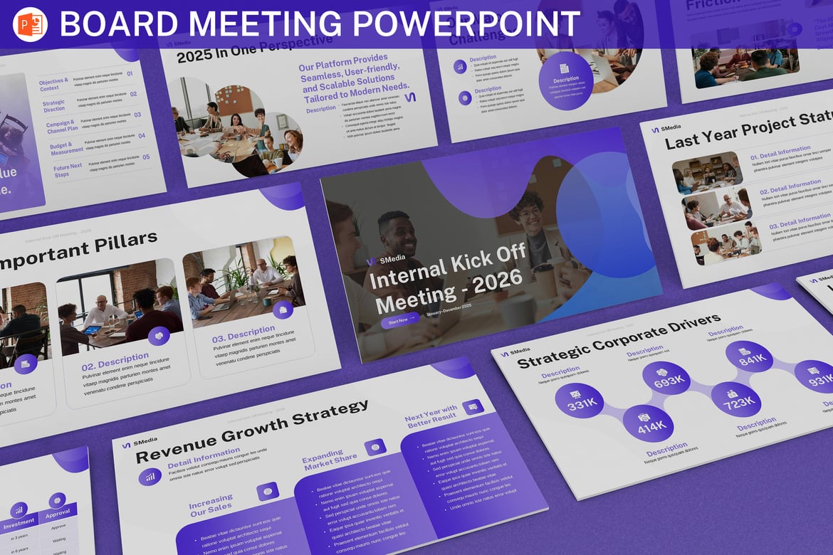 Template PowerPoint Presentasi Bisnis Profesional