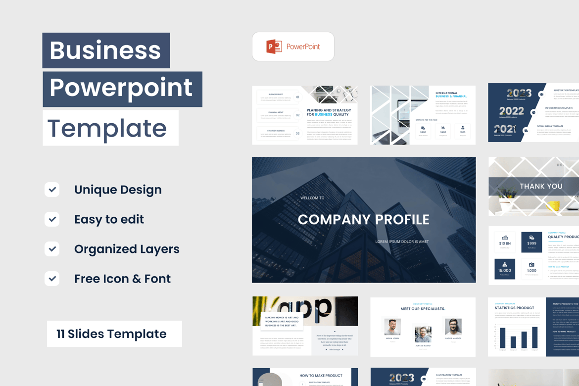 Template Presentasi Bisnis - PowerPoint yang Menarik