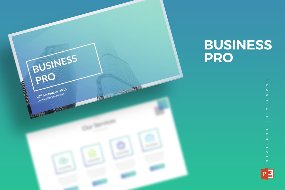 Template Powerpoint Bisnis Pro - Solusi Presentasi Profesional
