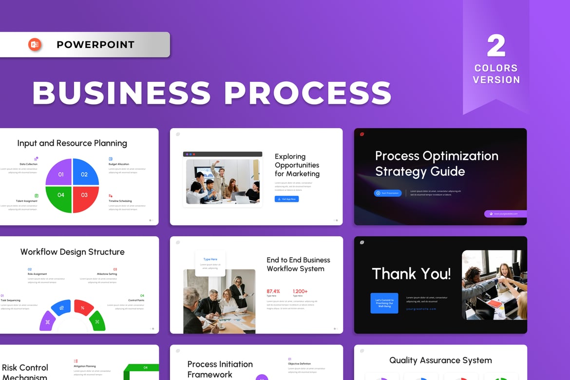 Template Presentasi Proses Bisnis yang Efisien