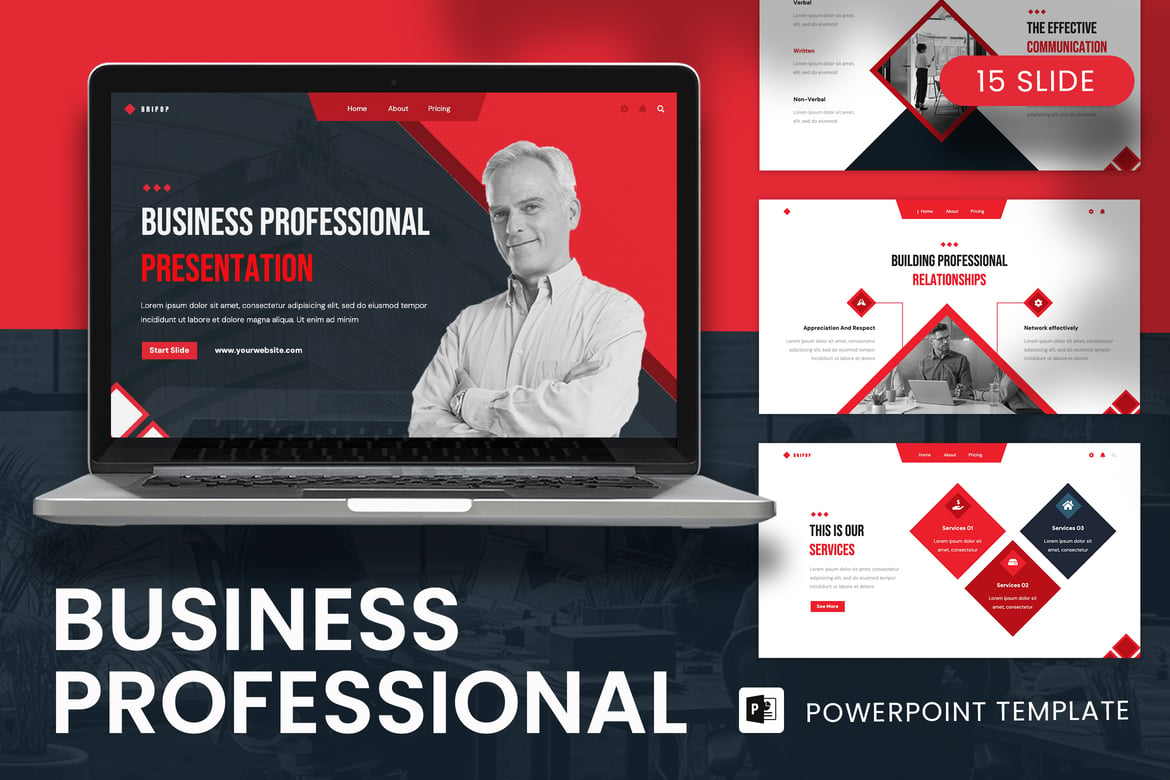 Template Presentasi PowerPoint Profesional untuk Bisnis