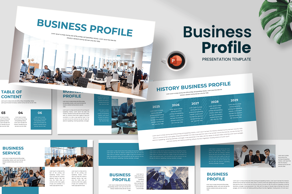 Template Presentasi Profil Bisnis - PowerPoint yang Menarik dan Profesional