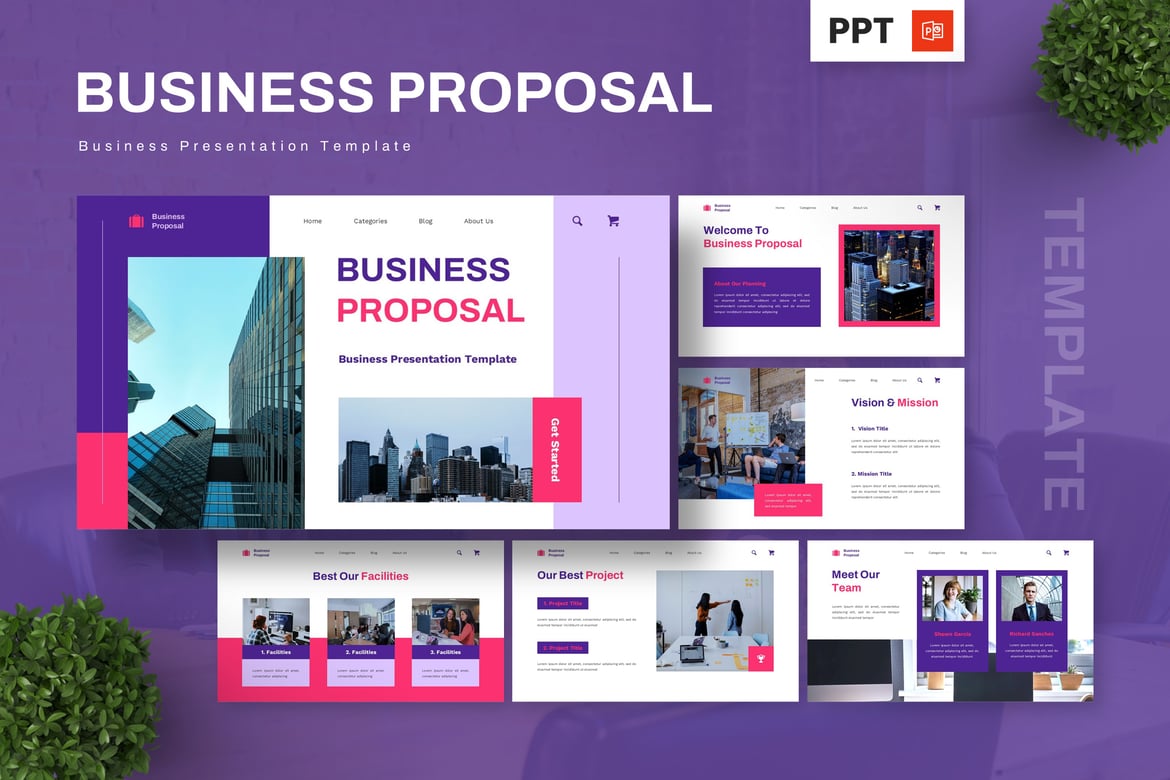 Template Presentasi Bisnis Profesional - Powerpoint yang Menarik