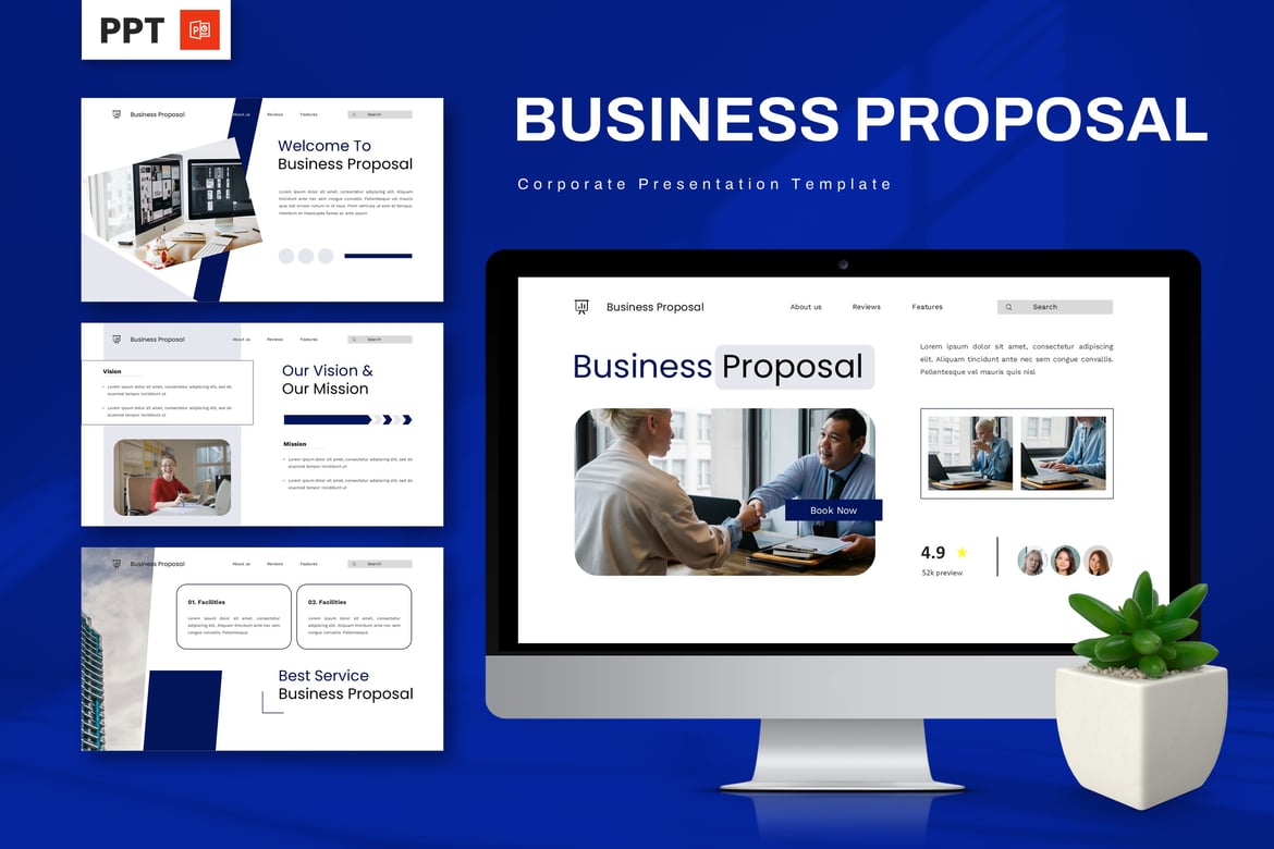 Template Presentasi PowerPoint Proposal Bisnis yang Profesional