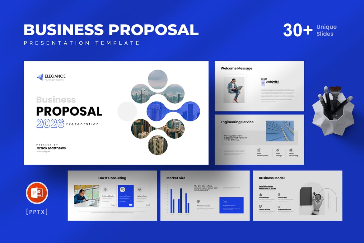 Template Presentasi PowerPoint Proposal Bisnis yang Menarik dan Profesional