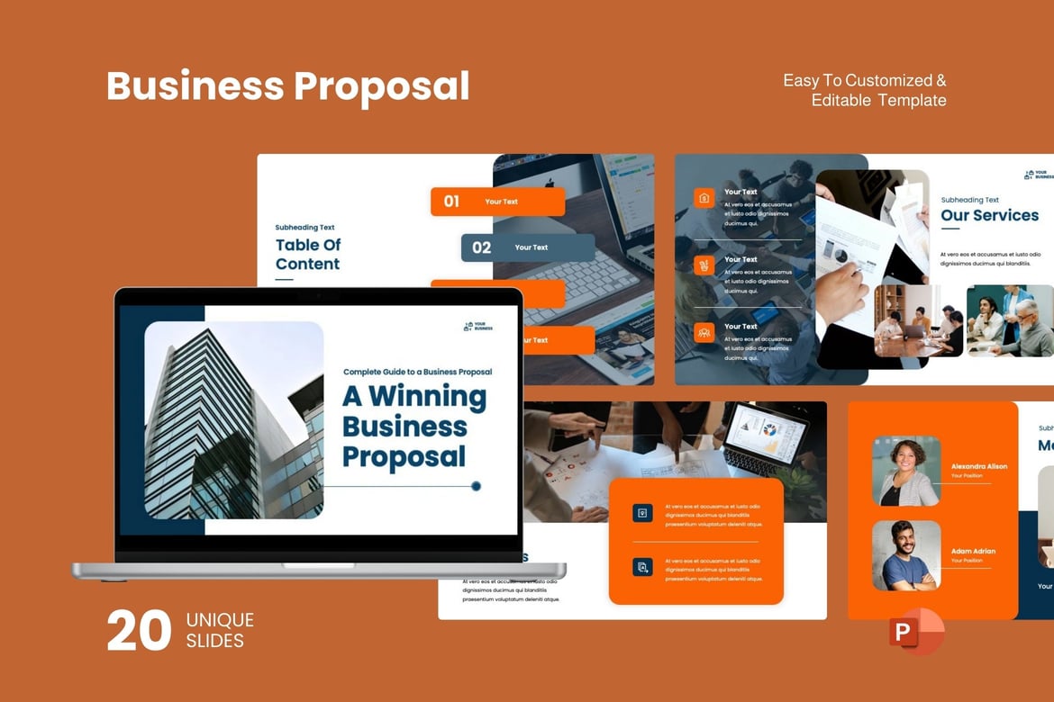 Template Presentasi Proposal Bisnis yang Profesional dan Menarik