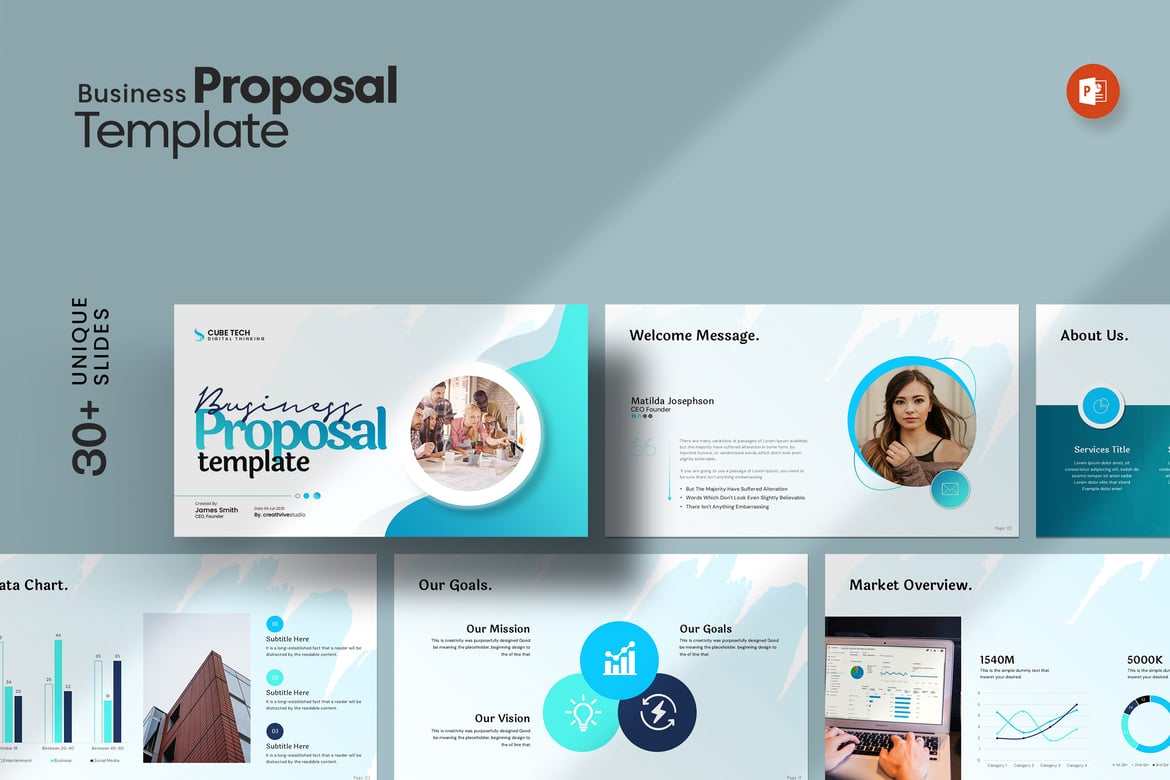Template Presentasi PowerPoint untuk Proposal Bisnis yang Menarik