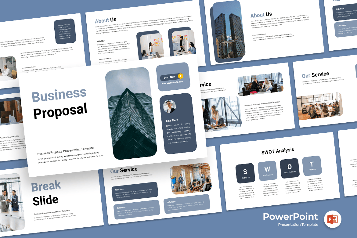 Template Presentasi Bisnis - PowerPoint yang Siap Pakai