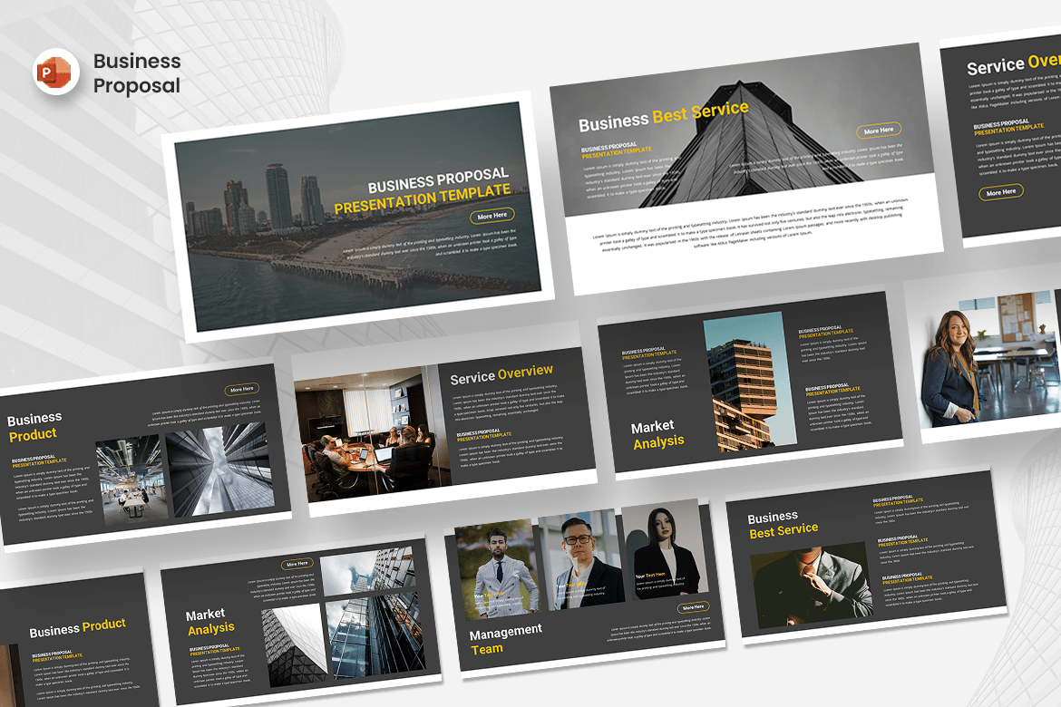 Template Presentasi Bisnis - PowerPoint Profesional dan Menarik