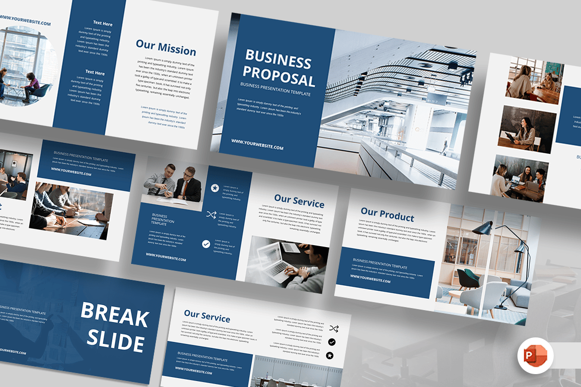 Template Presentasi Bisnis Profesional - PowerPoint Siap Pakai