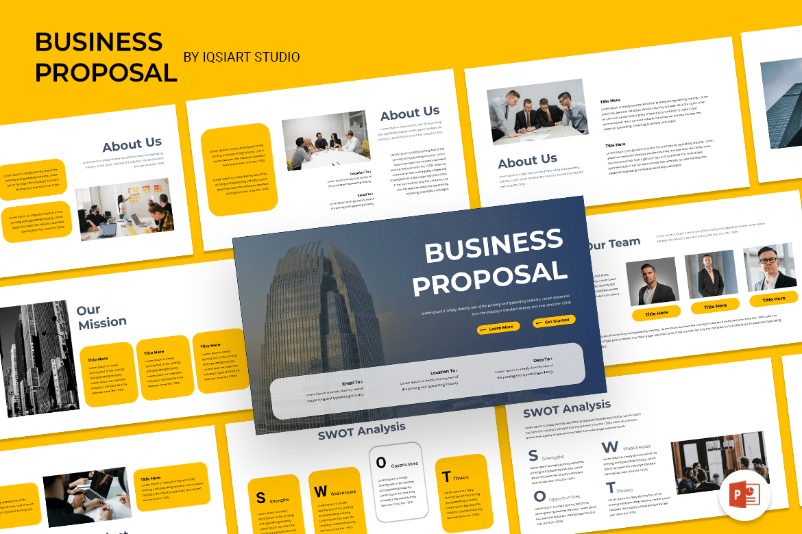 Template PowerPoint Proposal Bisnis yang Menarik dan Mudah Digunakan