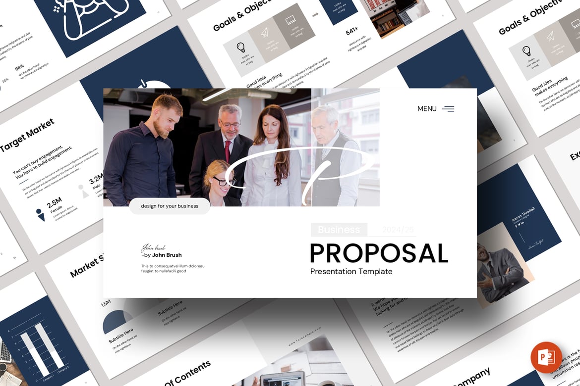 Template PowerPoint Proposal Bisnis yang Profesional dan Menarik