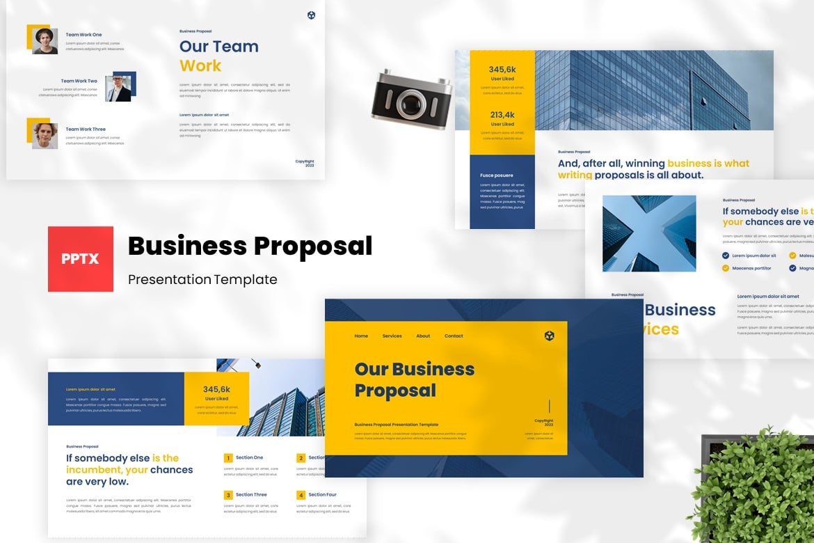 Template Powerpoint Usulan Bisnis yang Modern dan Profesional