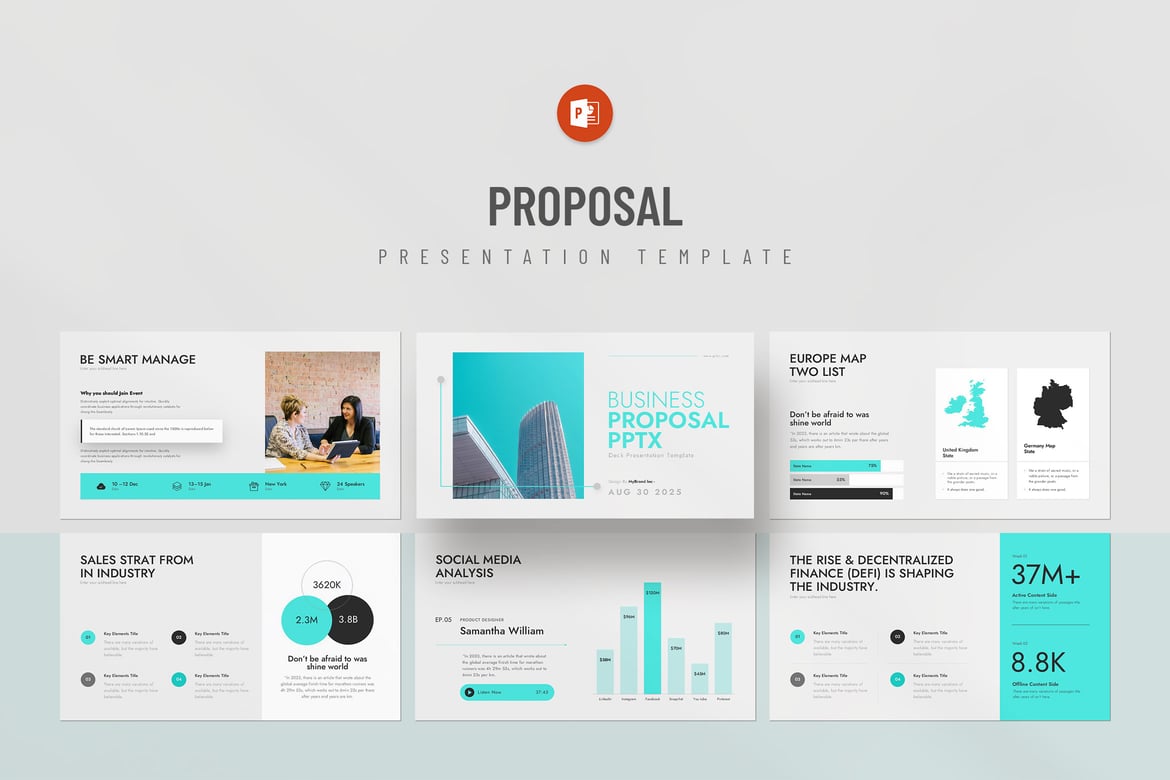 Template PowerPoint Proposal Bisnis yang Menarik dan Profesional