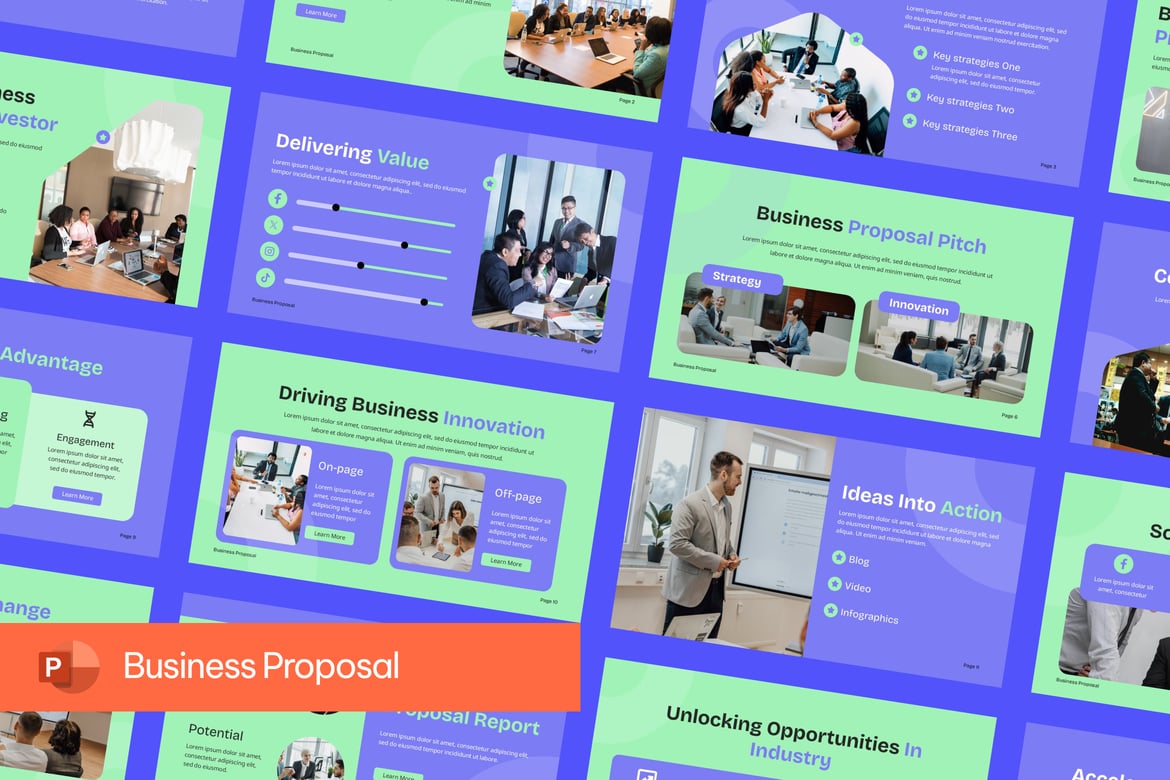 Template Presentasi Proposal Bisnis yang Menarik dan Profesional