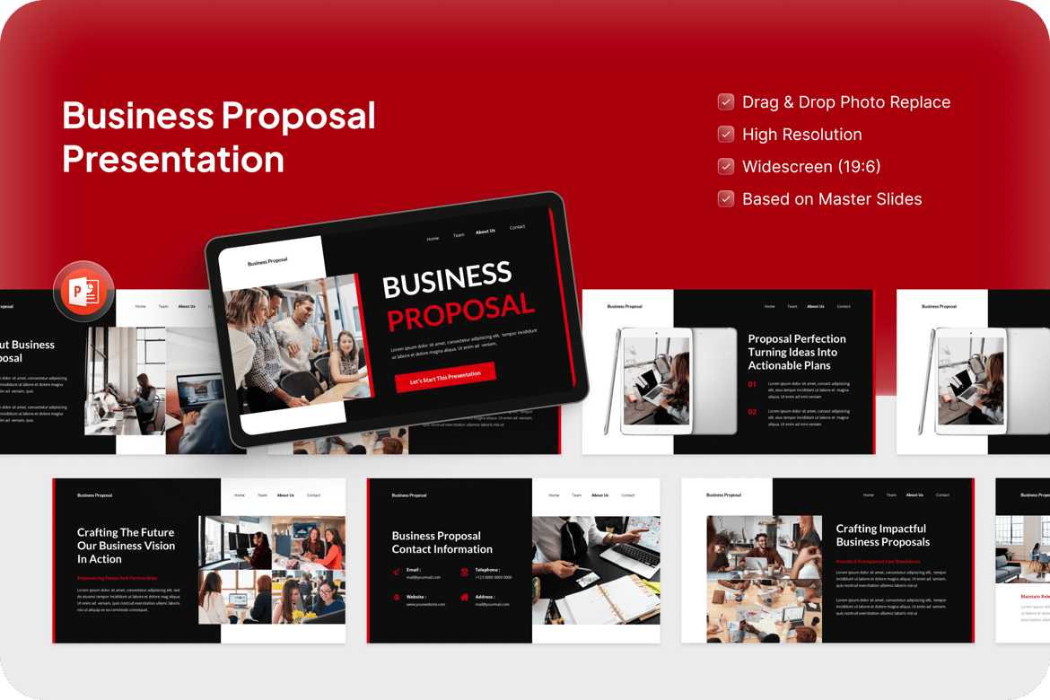 Template Presentasi Proposal Bisnis yang Profesional dan Menarik