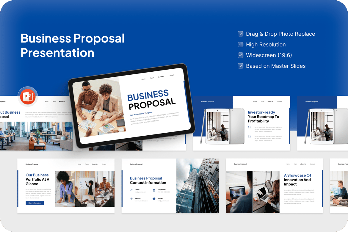 Template Presentasi Proposal Bisnis yang Profesional dan Menarik