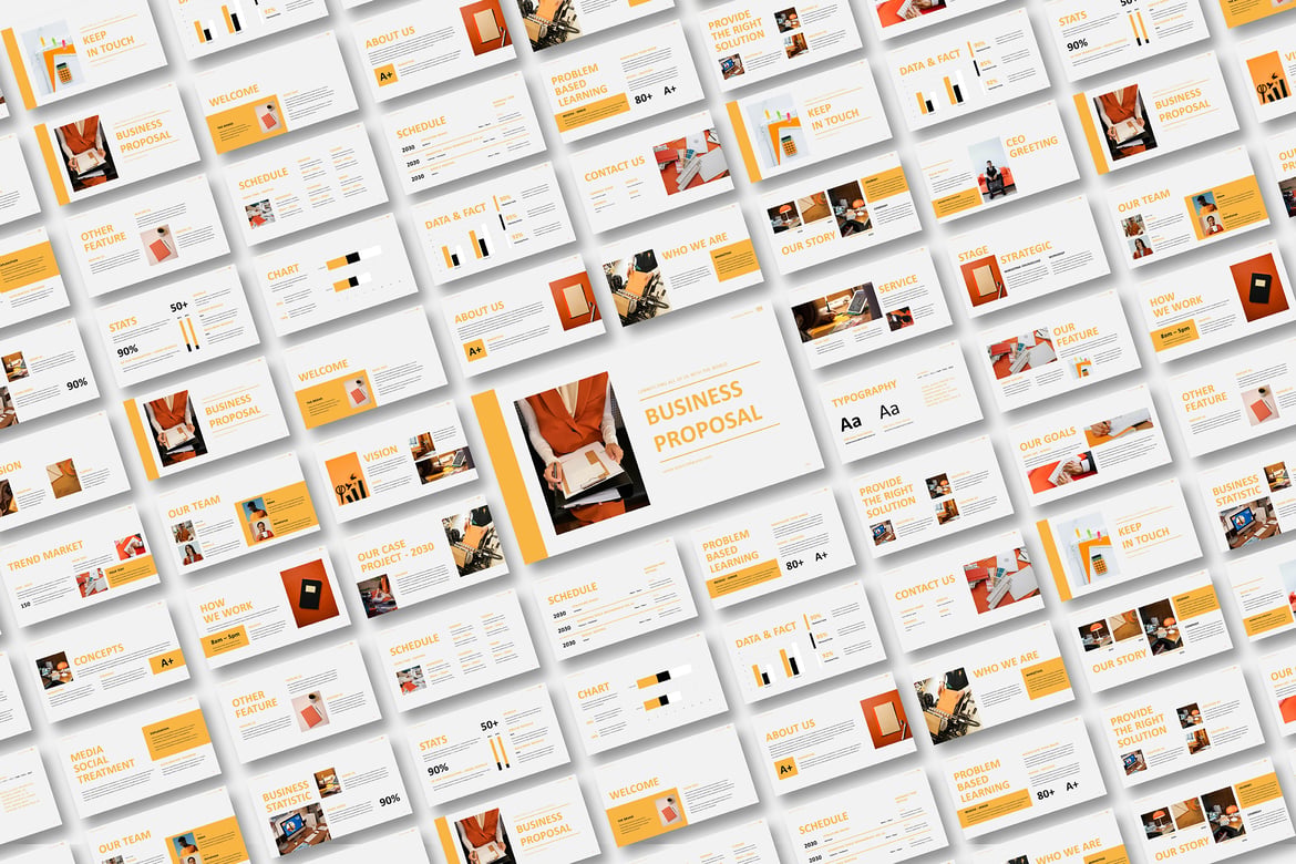 Template Presentasi Proposal Bisnis Powerpoint yang Menarik