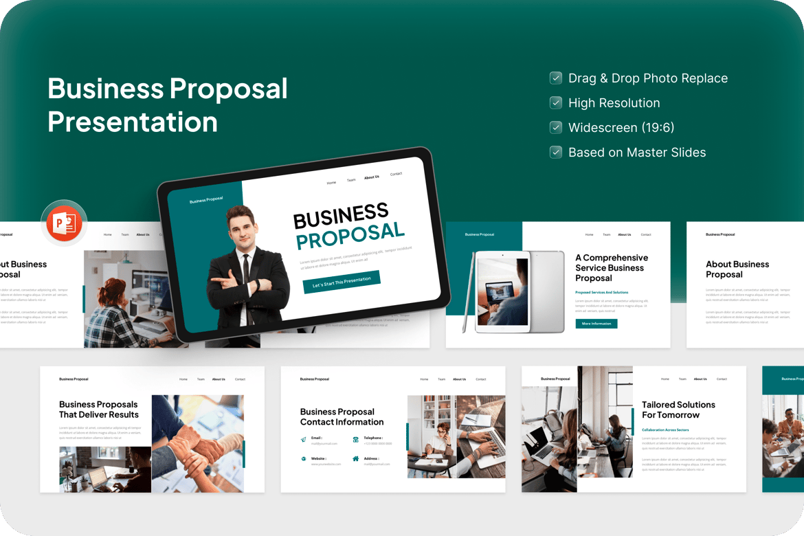 Template Presentasi Proposal Bisnis yang Profesional
