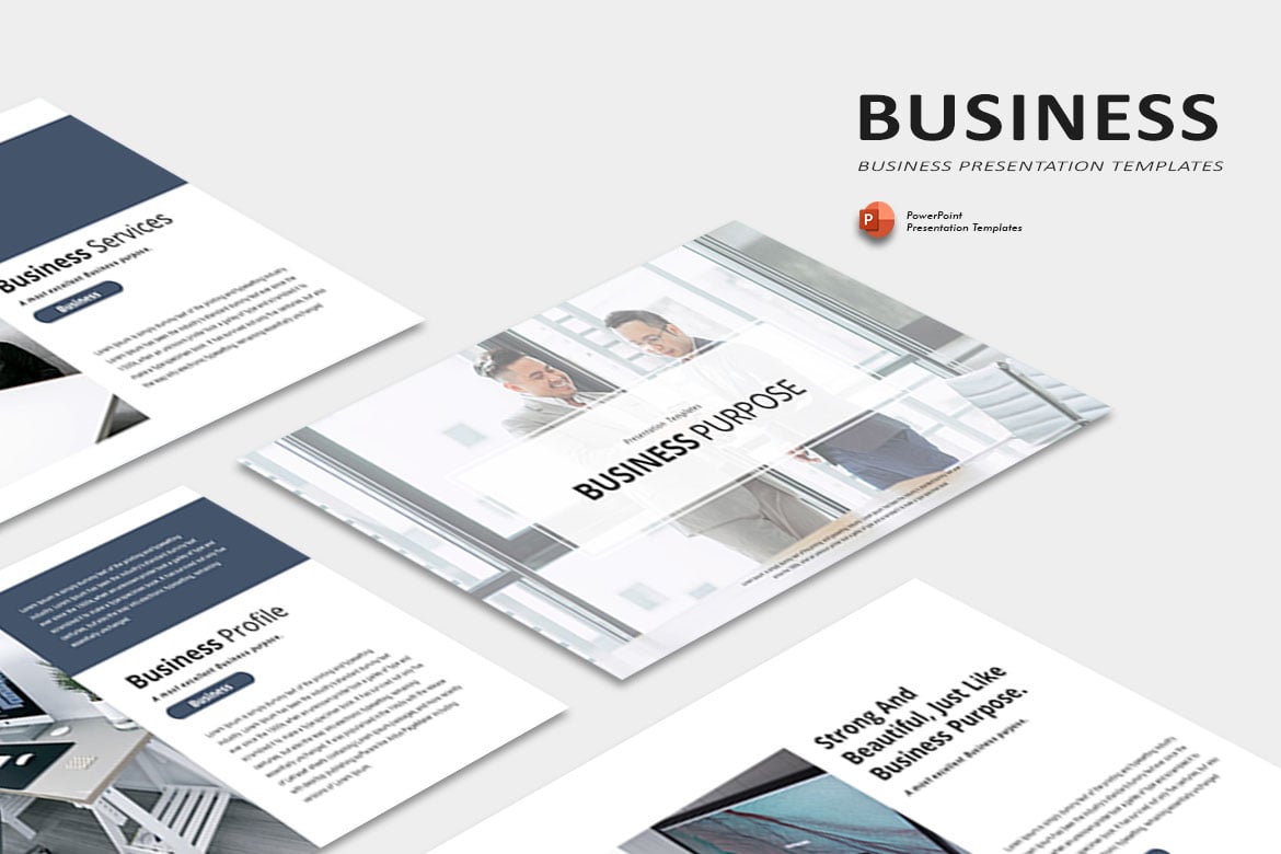 Template PowerPoint untuk Tujuan Bisnis yang Menarik