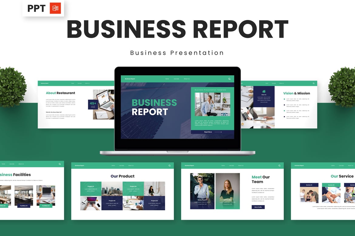 Template Presentasi Powerpoint Bisnis yang Menarik dan Profesional