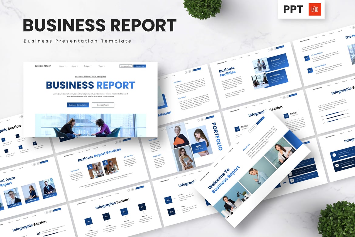 Template Presentasi Bisnis - Powerpoint yang Menarik dan Profesional
