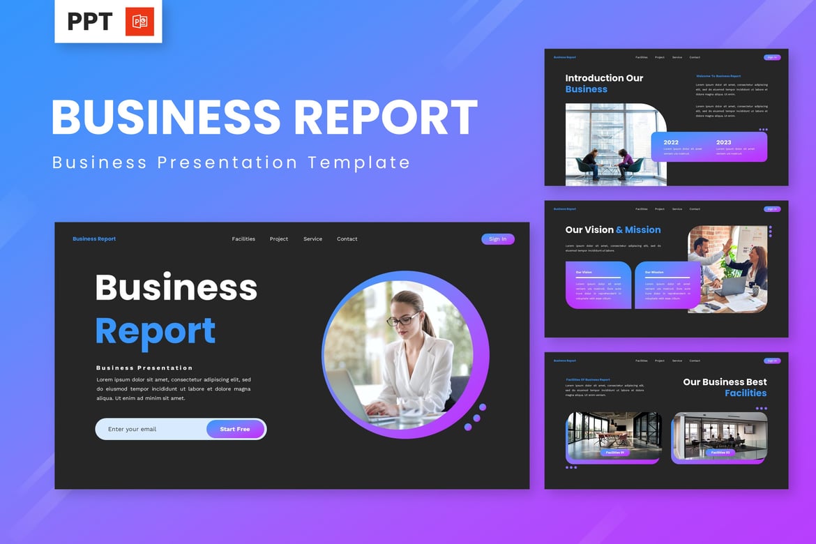 Template Presentasi Bisnis - PowerPoint yang Menarik dan Profesional