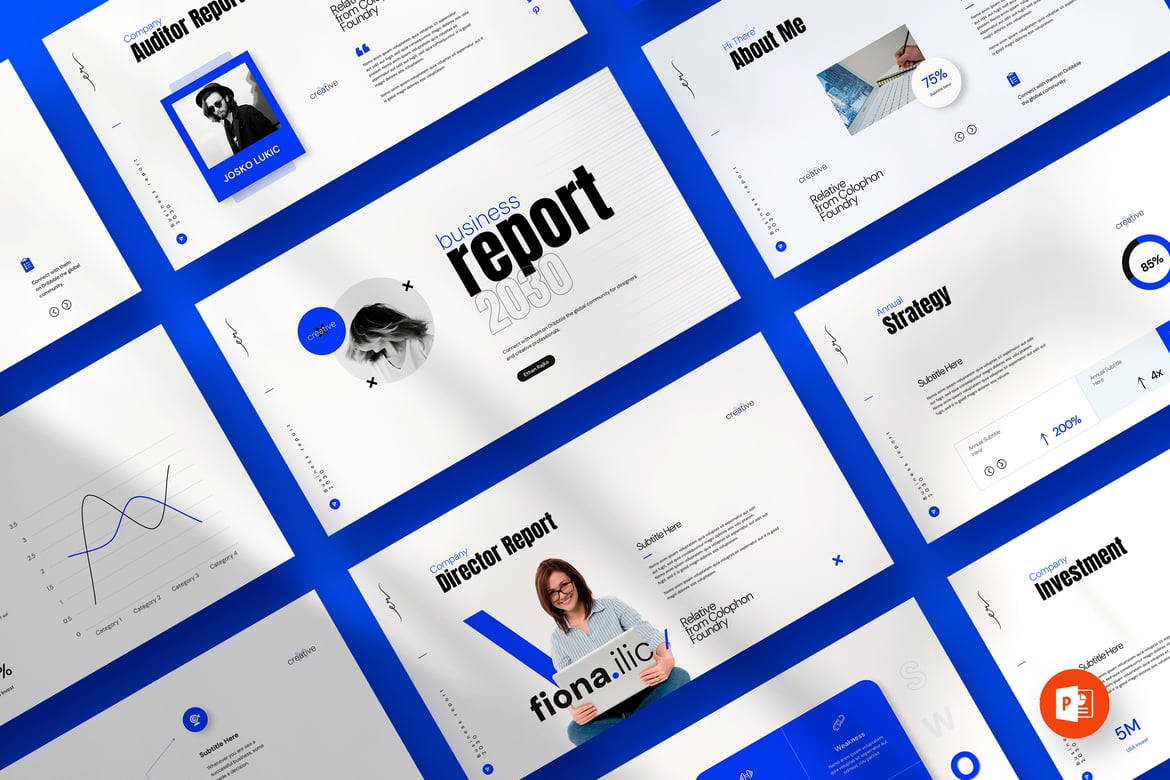 Template Presentasi Laporan Bisnis yang Profesional