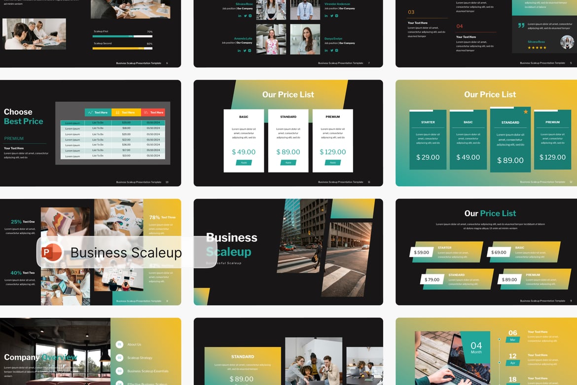 Template PowerPoint untuk Meningkatkan Skala Bisnis Anda