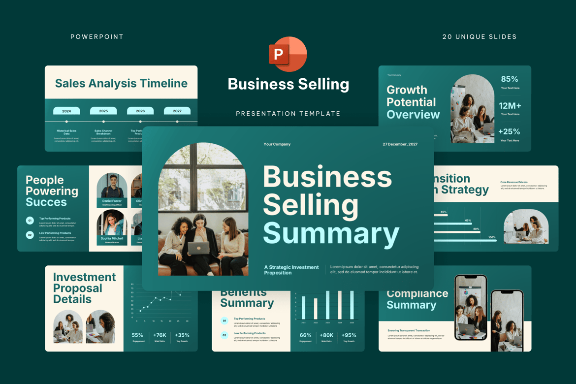 Template Presentasi Powerpoint untuk Penjualan Bisnis yang Efektif