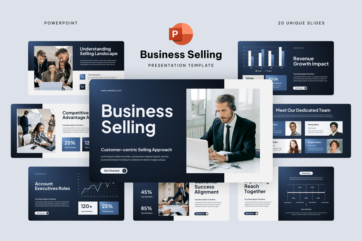 Template Presentasi PowerPoint untuk Penjualan Bisnis yang Efektif