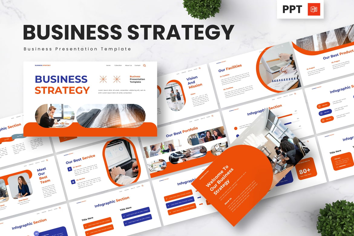 Template Powerpoint Strategi Bisnis yang Efektif